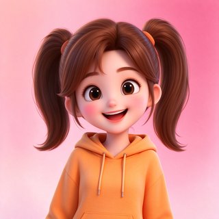 元气少女人设糖糖的阳光头像